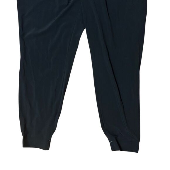 Athleta Womens Black Sleeveless Jumpsuit Size 16 Elastic Waist Tapered Utility - Picture 4 of 10